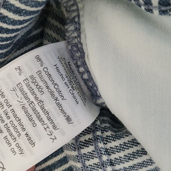 MADEWELL | EUC striped 9" mid-Rise skinny jeans size 26 - Picture 9 of 9